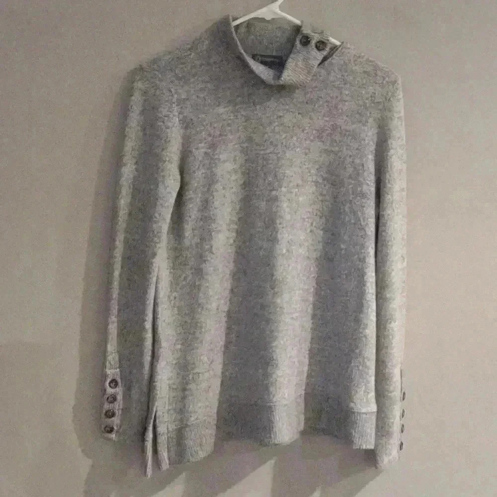 Democracy gray long‎ sleeve soft sweater women's extra small